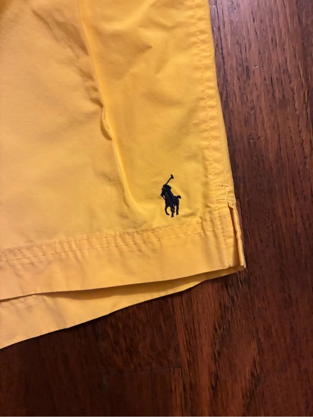 Ralph Lauren Bright Yellow Swim Shorts with Embroidered Pony - Picture 3 of 4